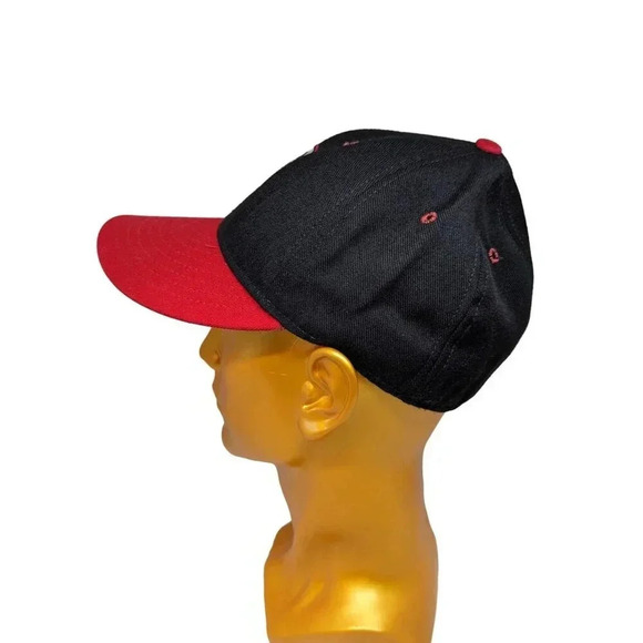 RARE Vintage Pro Line El Paso Diablos Baseball Hat Size 6 3/4 Black Red - Picture 8 of 8